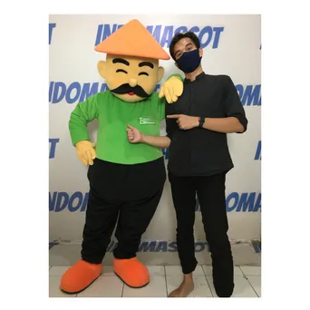 Full Size Photo of Ranch Market Mascot Costume Ranch Market Mascot Costume